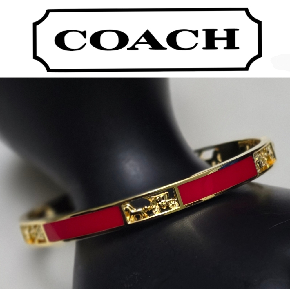Coach Horse & Carriage Cut Out Enamel Bangle